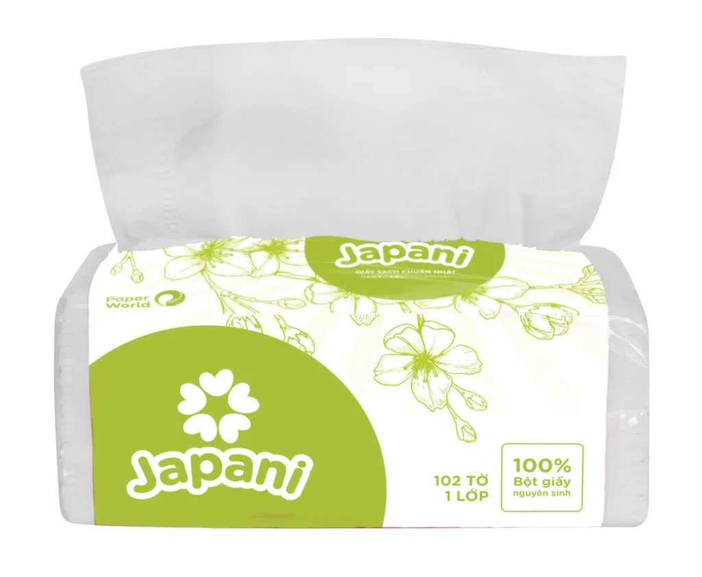 Khăn giấy lau tay rút Japani 20-1 JP20-1 – ảnh 2