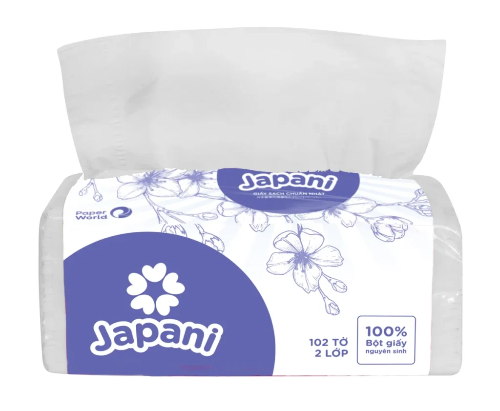 Khăn giấy lau tay rút Japani 20-2 JP20-2 – ảnh 3