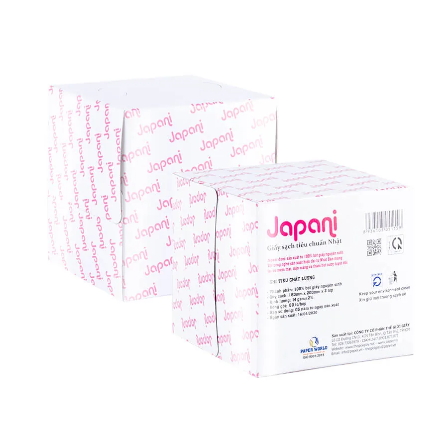 Khăn giấy rút hộp Japani Silk 80 JPS80 – ảnh 2
