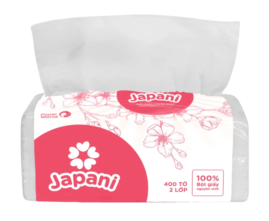 Khăn giấy rút gói Japani Silk 400 JPS400 – ảnh 2