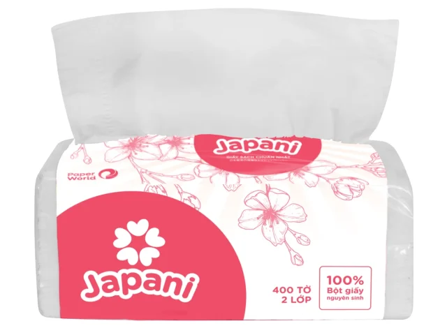 Khăn giấy rút gói Japani Silk 400 JPS400 – ảnh 2